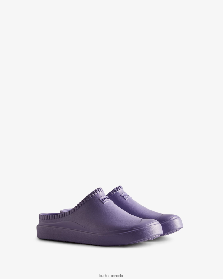 208Z2Z231 Hunter Boots Sale - Hunter Men In/Out BLOOM Clogs Iridescent Purple