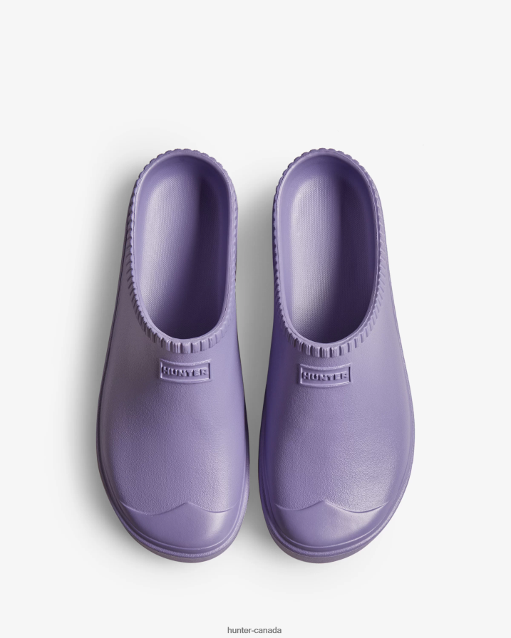 208Z2Z231 Hunter Boots Sale - Hunter Men In/Out BLOOM Clogs Iridescent Purple