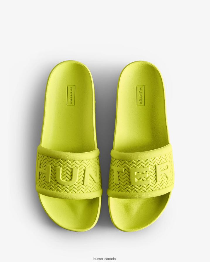 208Z2Z238 Hunter Canada - Hunter Women BLOOM Slides Zesty Yellow