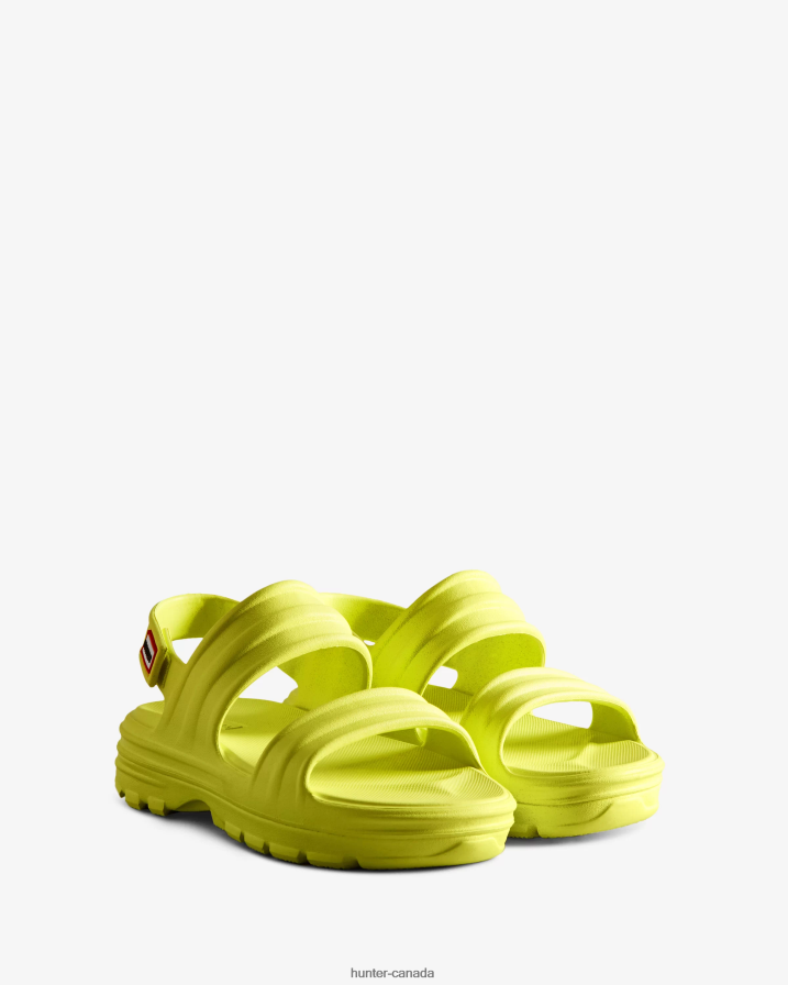 208Z2Z243 Hunter Boots Sale - Hunter Women BLOOM Sandal Zesty Yellow