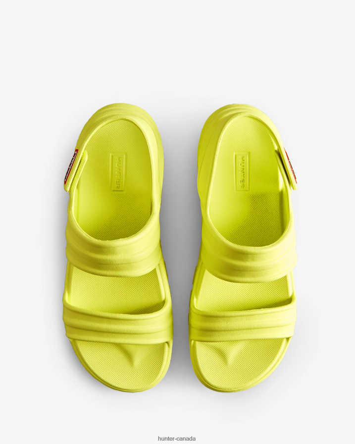 208Z2Z243 Hunter Boots Sale - Hunter Women BLOOM Sandal Zesty Yellow