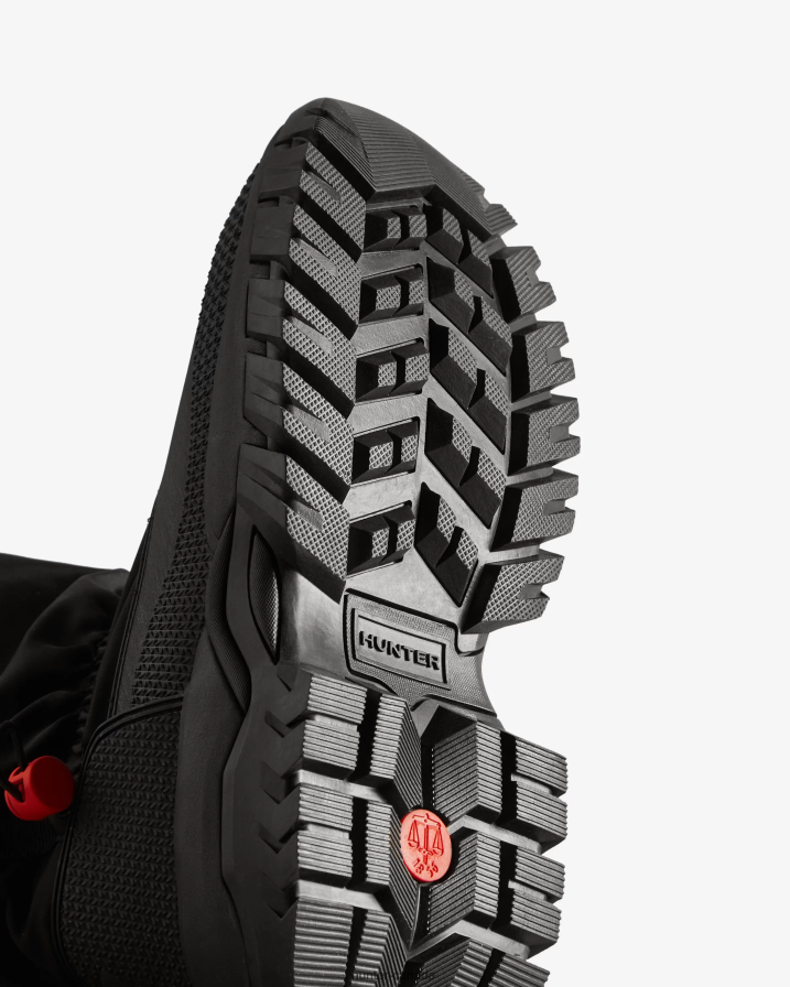 208Z2Z256 Hunter Outlet - Hunter Women Wanderer Insulated Tall Slouch Snow Boots Black