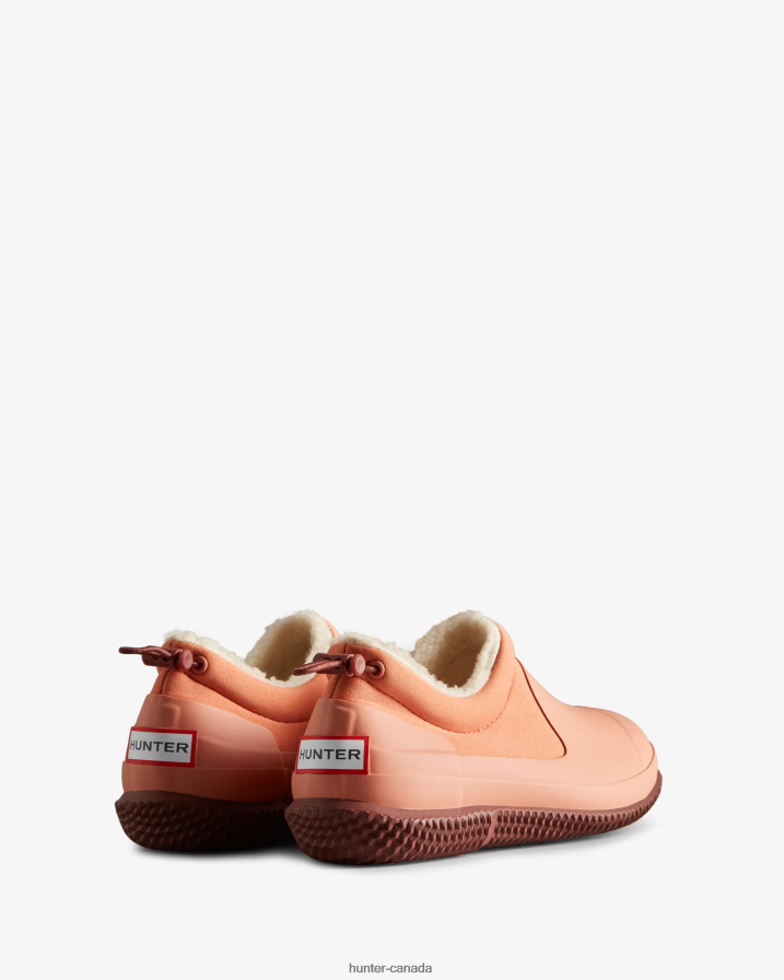 208Z2Z264 Hunter Outlet - Hunter Women Insulated Vegan Shearling Shoe Rough Pink/Muted Berry
