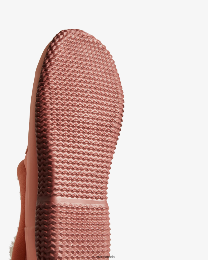208Z2Z264 Hunter Outlet - Hunter Women Insulated Vegan Shearling Shoe Rough Pink/Muted Berry