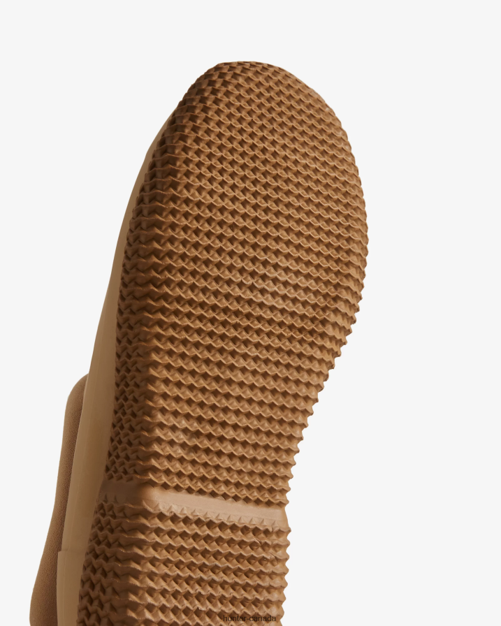 208Z2Z266 Hunter Canada - Hunter Women Insulated Vegan Shearling Shoe Tawny Brown/White Willow