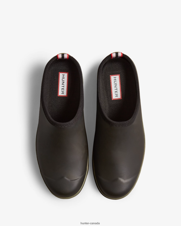 208Z2Z267 Hunter Boots Sale - Hunter Women Play Speckle Sole Clogs Black/Urban Grey