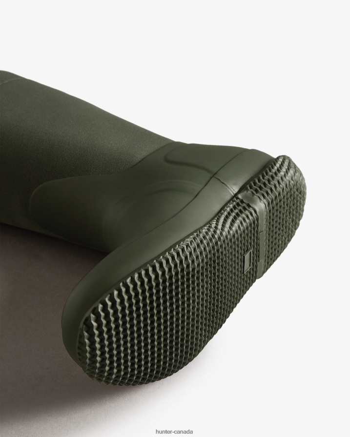 208Z2Z275 Hunter Boots Sale - Hunter Women Insulated Roll Top Vegan Shearling Boots Dark Olive