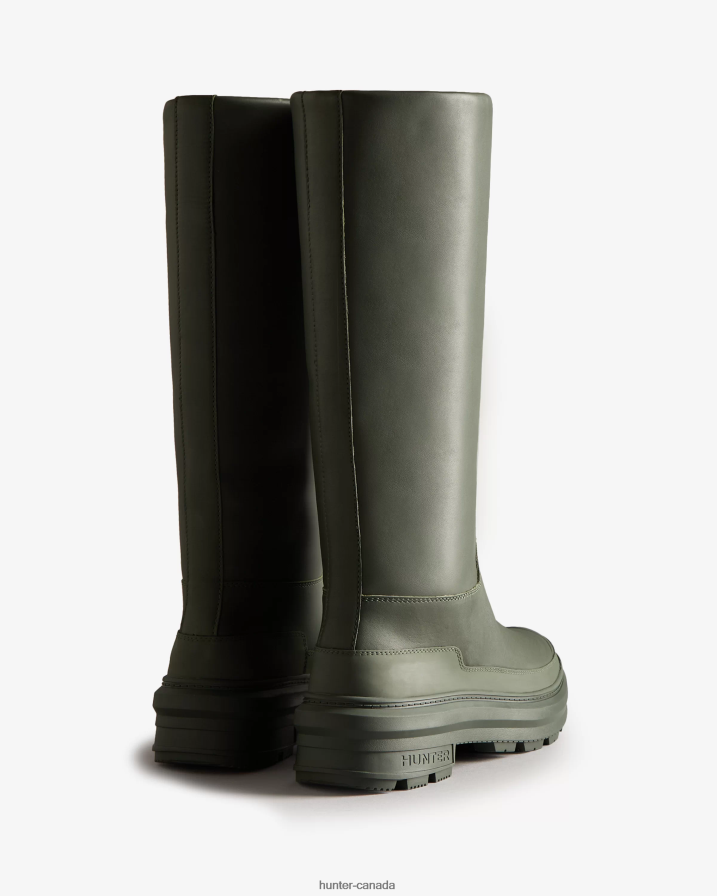 208Z2Z281 Hunter Boots - Hunter Women Killing Eve Tall Chasing Boot Olive