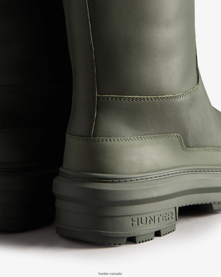 208Z2Z281 Hunter Boots - Hunter Women Killing Eve Tall Chasing Boot Olive