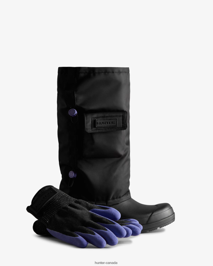 208Z2Z282 Hunter Canada - Hunter Men Play Short Extra Butter Print Boot Gaiter Glove Set