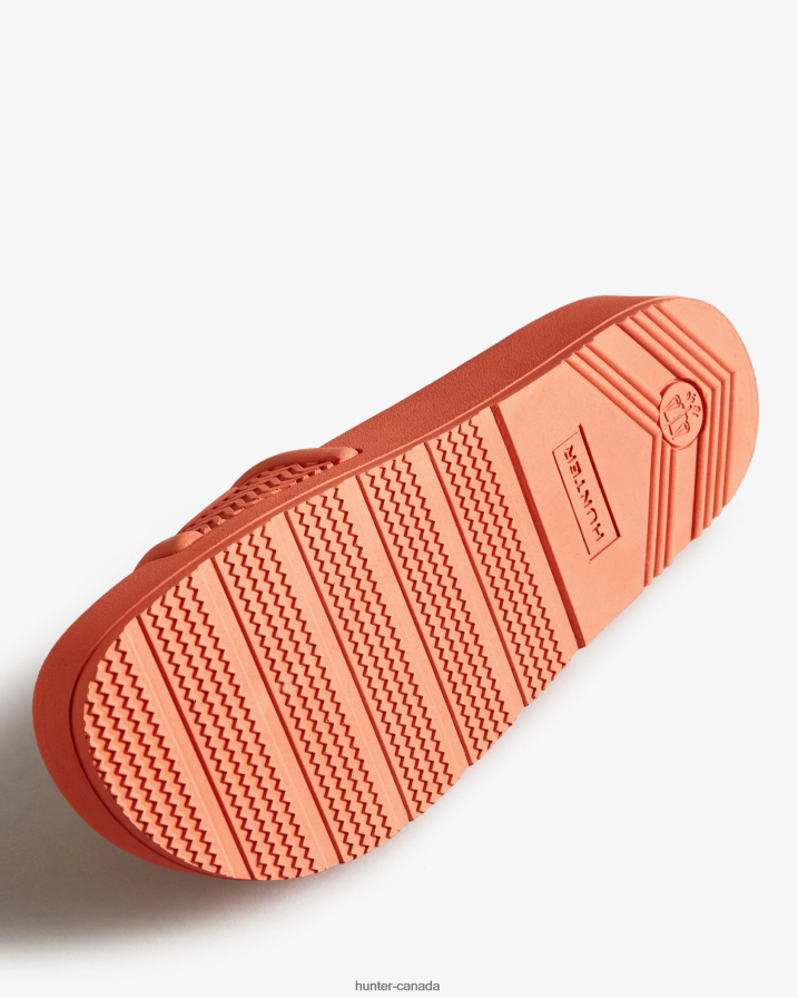 208Z2Z284 Hunter Outlet - Hunter Women BLOOM Slides Sun-Cup Orange