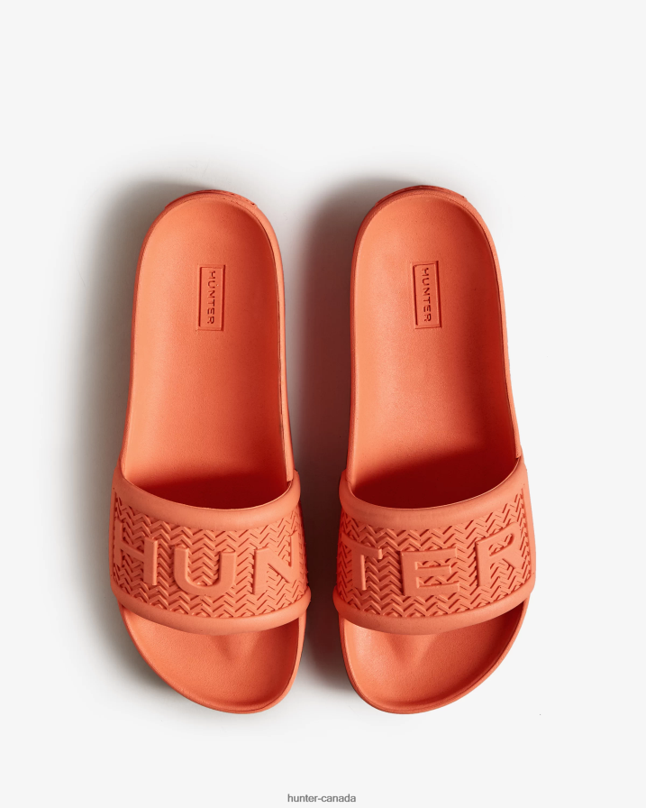 208Z2Z284 Hunter Outlet - Hunter Women BLOOM Slides Sun-Cup Orange