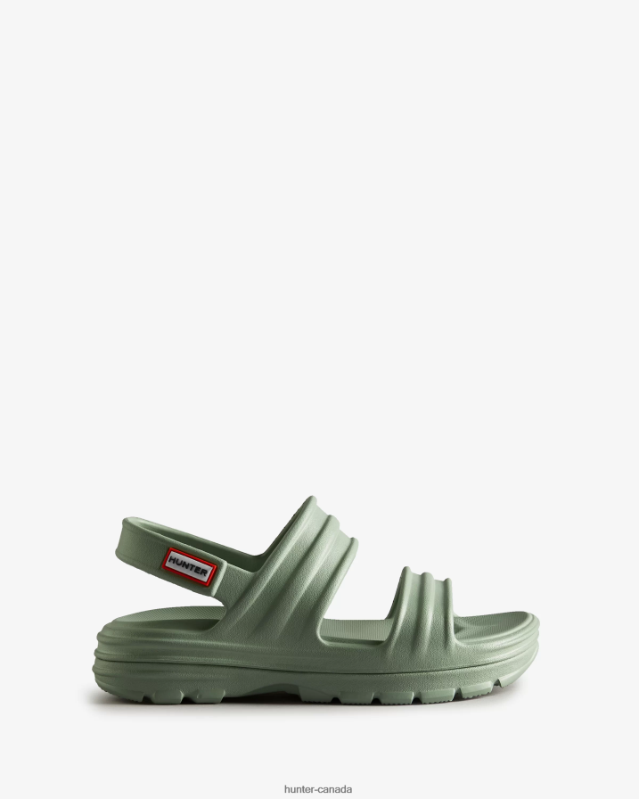 208Z2Z287 Hunter Boots Sale - Hunter Women BLOOM Sandal Sweet Gale Green