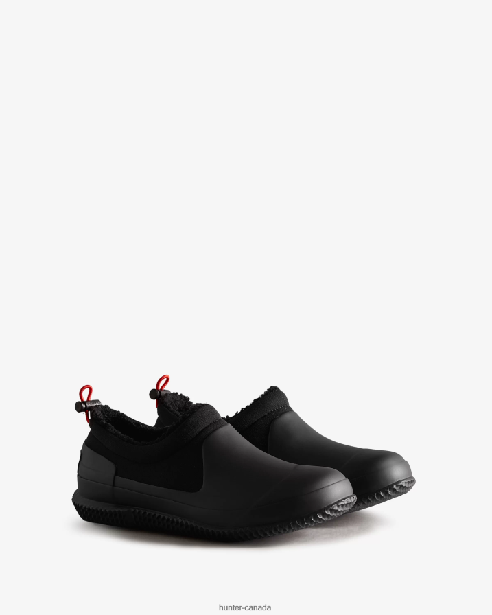 208Z2Z291 Hunter Boots Sale - Hunter Women Insulated Vegan Shearling Shoe Black