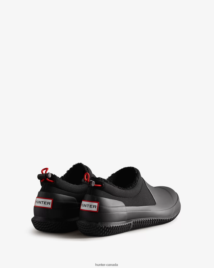 208Z2Z291 Hunter Boots Sale - Hunter Women Insulated Vegan Shearling Shoe Black