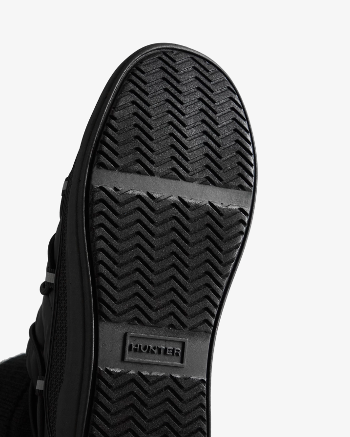 208Z2Z301 Hunter Boots - Hunter Women In/Out Insulated Lace Up Slipper Boot Black