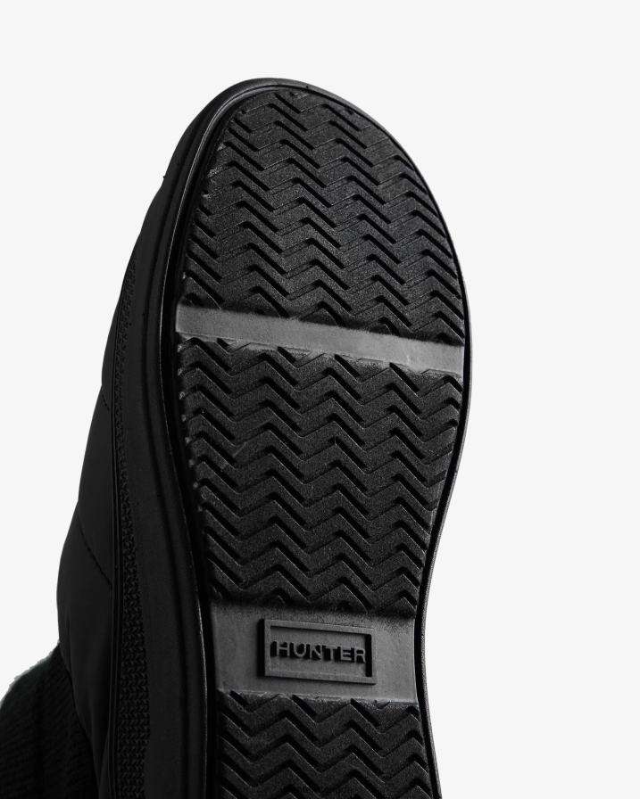 208Z2Z302 Hunter Canada - Hunter Women In/Out Insulated Knitted Cuff Slipper Boot Black
