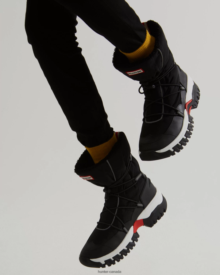 208Z2Z321 Hunter Boots - Hunter Women Insulated Recycled Polyester Snow Boots Black