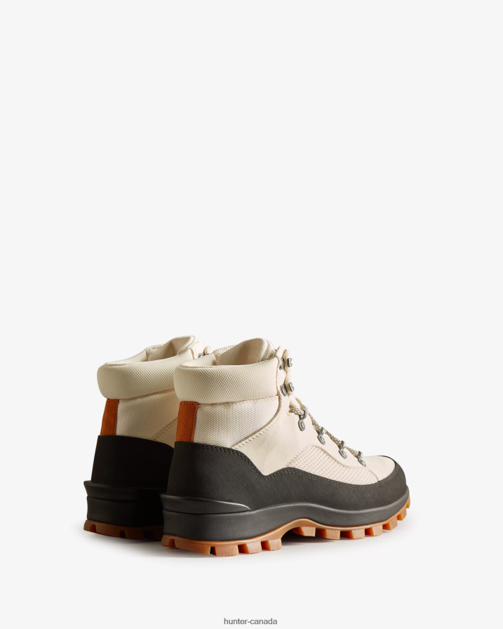 208Z2Z330 Hunter Canada - Hunter Women Explorer Insulated Lace-Up Commando Boots White Willow/Cosy Cream/Black