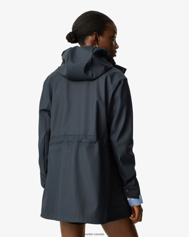 208Z2Z337 Hunter Boots - Hunter Women Lightweight Waterproof Rain Jacket Navy