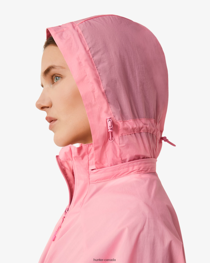 208Z2Z343 Hunter Boots Sale - Hunter Women Travel Recycled Nylon Shell Jacket Pink Fizz