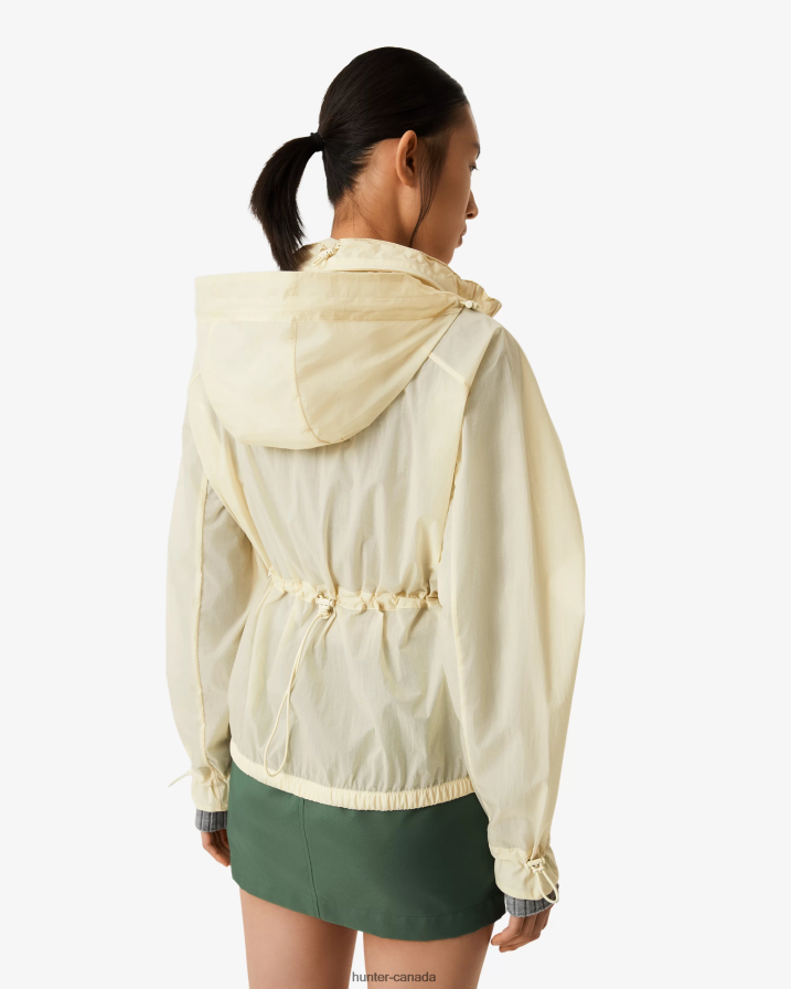 208Z2Z344 Hunter Outlet - Hunter Women Travel Recycled Nylon Shell Jacket Shaded White