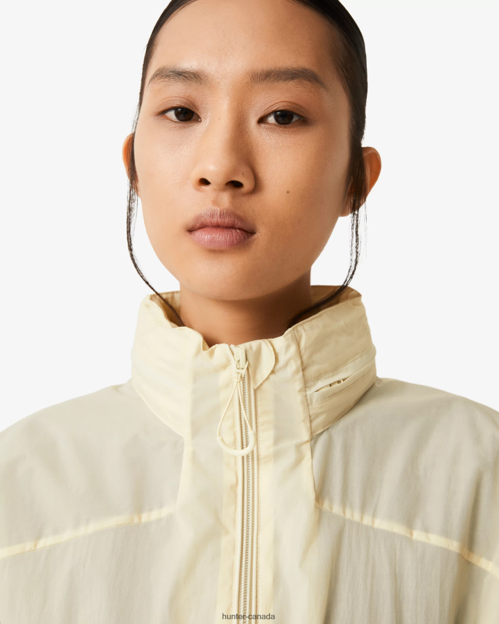 208Z2Z344 Hunter Outlet - Hunter Women Travel Recycled Nylon Shell Jacket Shaded White