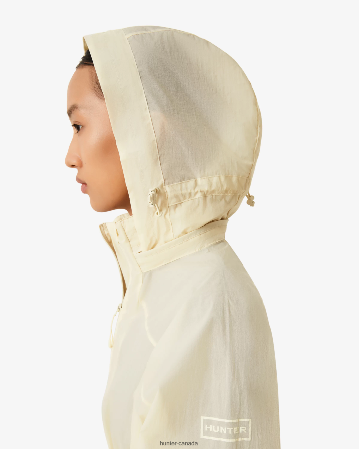 208Z2Z344 Hunter Outlet - Hunter Women Travel Recycled Nylon Shell Jacket Shaded White