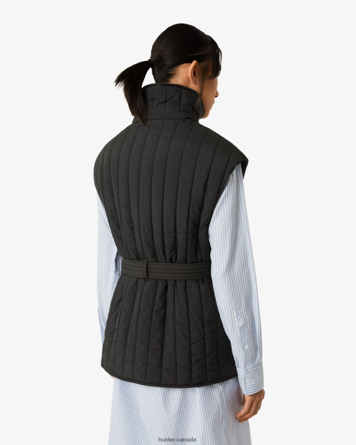 208Z2Z346 Hunter Canada - Hunter Women Explorer Recycled Nylon Quilted Vest Black