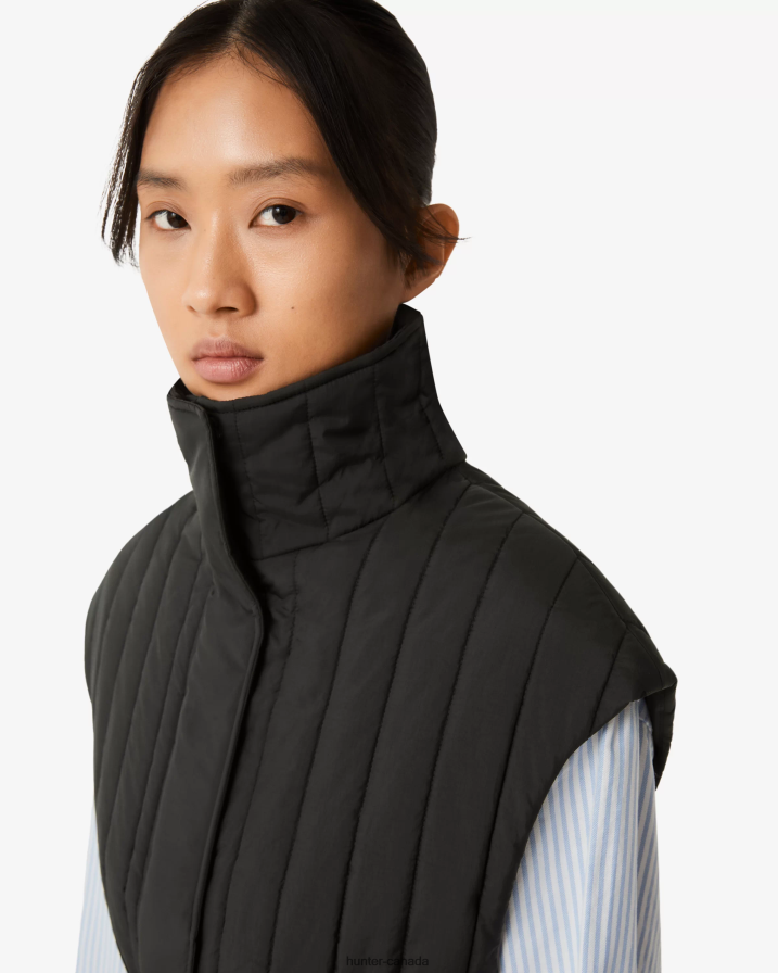 208Z2Z346 Hunter Canada - Hunter Women Explorer Recycled Nylon Quilted Vest Black