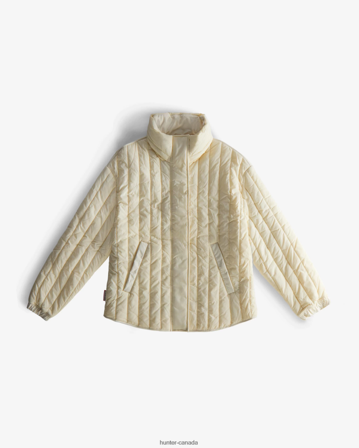 208Z2Z349 Hunter Boots - Hunter Women Explorer Recycled Nylon Quilted Jacket Soft Sand