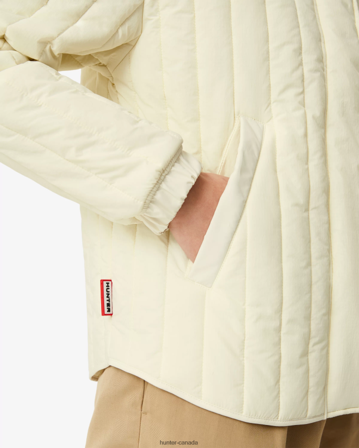 208Z2Z349 Hunter Boots - Hunter Women Explorer Recycled Nylon Quilted Jacket Soft Sand