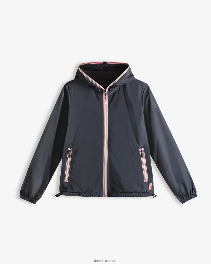 208Z2Z357 Hunter Boots - Hunter Women Recycled Lightweight Packable Jacket Navy