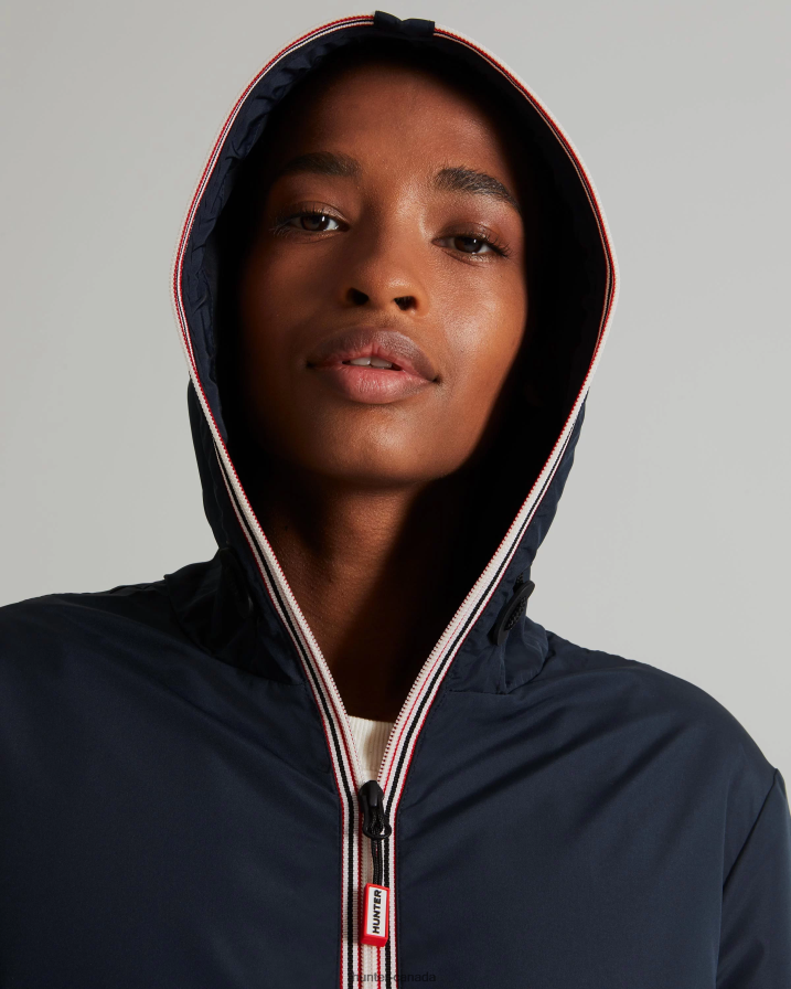 208Z2Z357 Hunter Boots - Hunter Women Recycled Lightweight Packable Jacket Navy