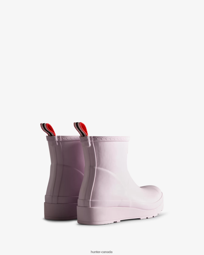 208Z2Z36 Hunter Outlet - Hunter Women Play Short Rain Boots Tempered Mauve
