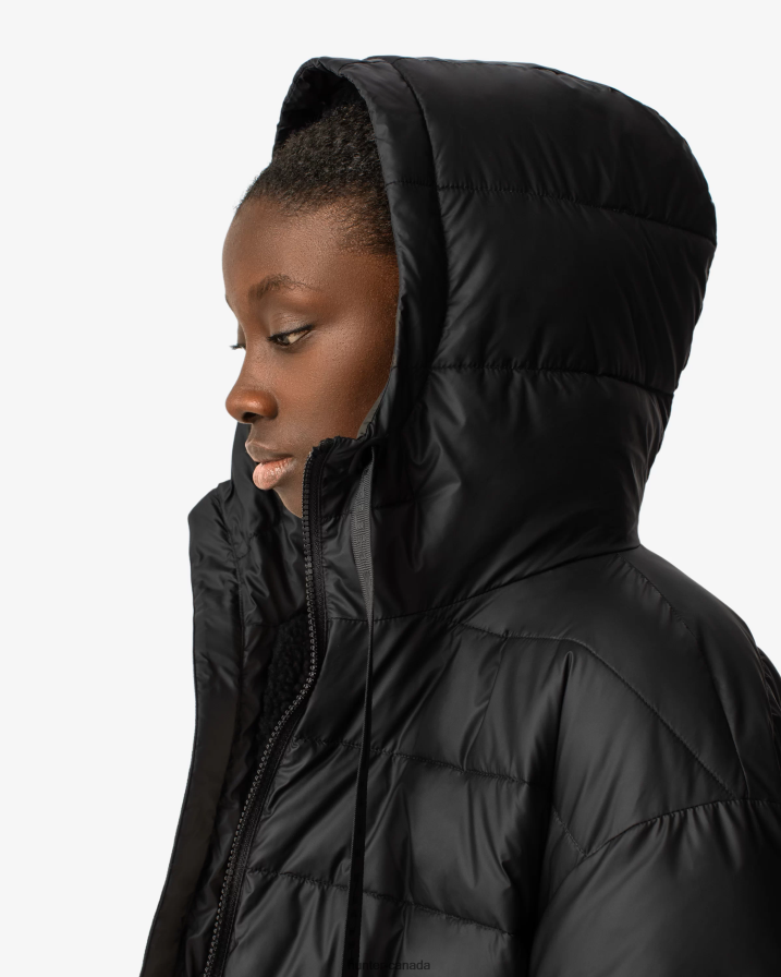 208Z2Z360 Hunter Outlet - Hunter Women Intrepid Insulated Short Puffer Jacket Black