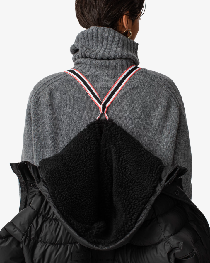 208Z2Z362 Hunter Canada - Hunter Women Intrepid Insulated Mid Puffer Jacket Black