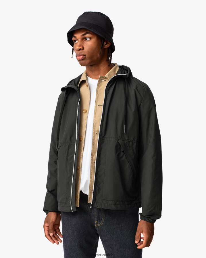 208Z2Z368 Hunter Outlet - Hunter Women Play Essential Recycled Packable Jacket Black