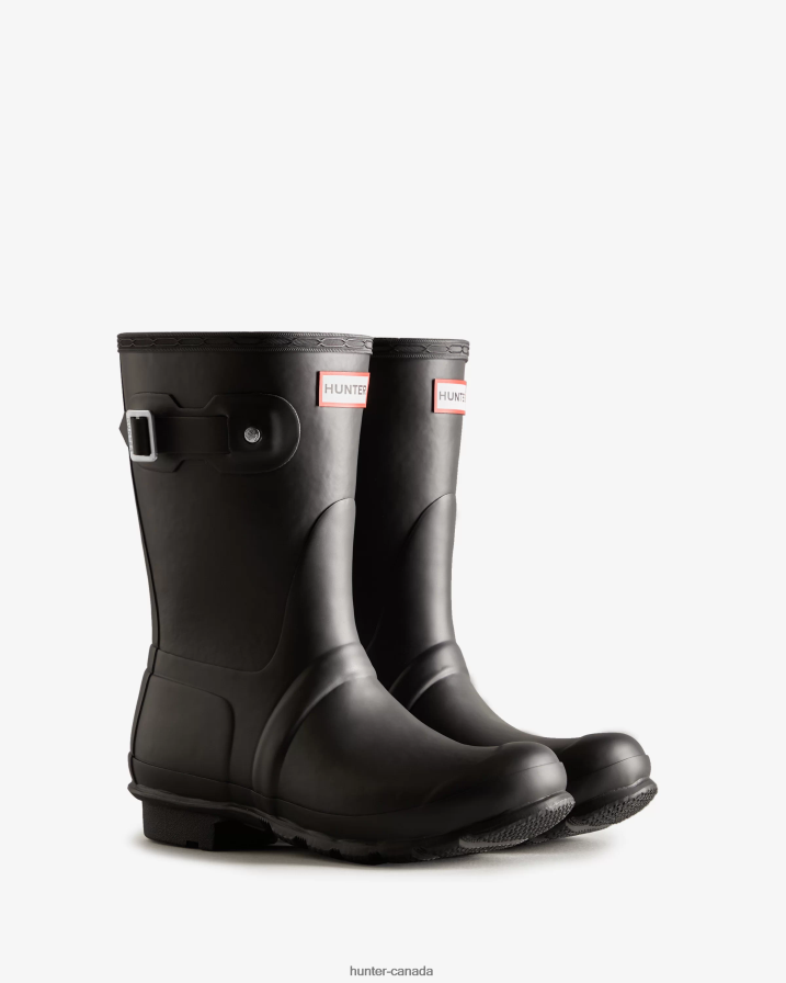 208Z2Z38 Hunter Canada - Hunter Women Short Insulated Rain Boots Black