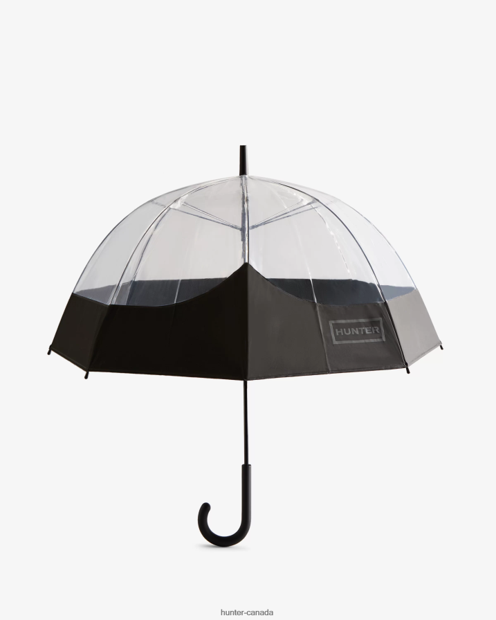 208Z2Z380 Hunter Outlet - Hunter Men Transparent Moustache Bubble Umbrella Black