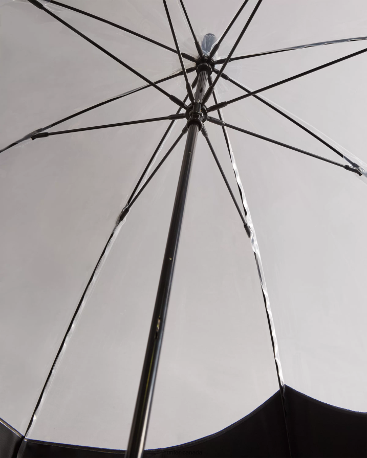 208Z2Z380 Hunter Outlet - Hunter Men Transparent Moustache Bubble Umbrella Black