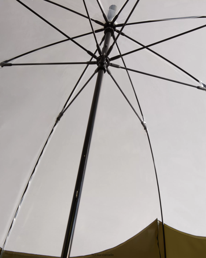 208Z2Z392 Hunter Outlet - Hunter Men Transparent Moustache Bubble Umbrella Dark Olive