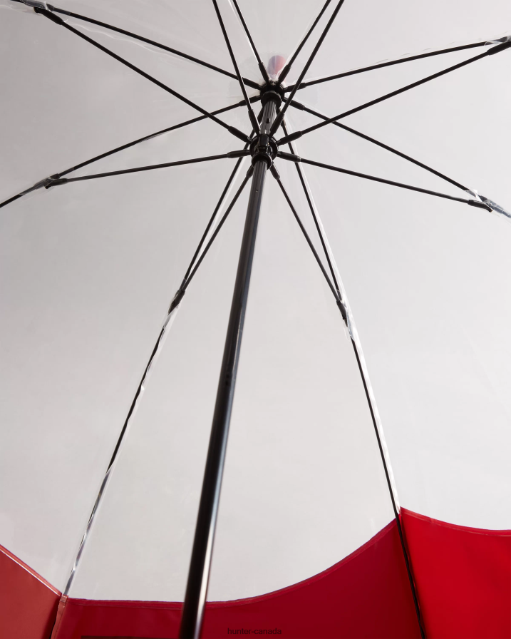 208Z2Z393 Hunter Boots - Hunter Men Transparent Moustache Bubble Umbrella Military Red