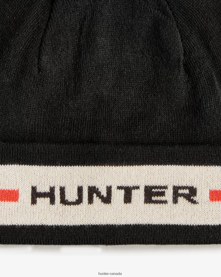208Z2Z408 Hunter Outlet - Hunter Men Branded Cuff Beanie Black Multi