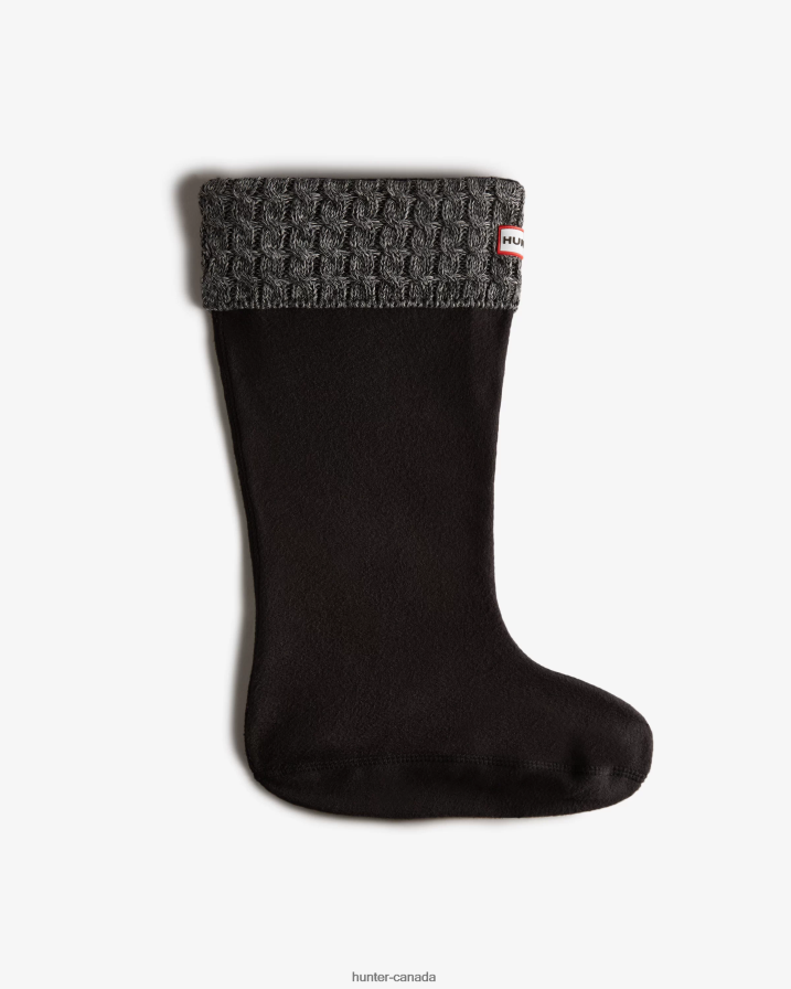 208Z2Z410 Hunter Canada - Hunter Women Recycled 6 Stitch Knitted Cuff Wide Tall Boot Socks
