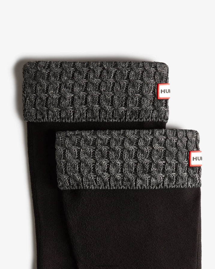 208Z2Z410 Hunter Canada - Hunter Women Recycled 6 Stitch Knitted Cuff Wide Tall Boot Socks