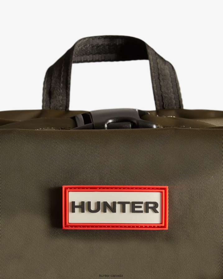 208Z2Z419 Hunter Boots Sale - Hunter Men Nylon Pioneer Top Clip Backpack Dark Olive