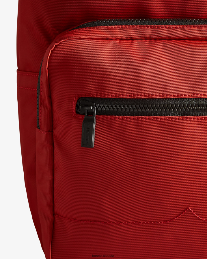 208Z2Z420 Hunter Outlet - Hunter Men Nylon Pioneer Top Clip Backpack Military Red
