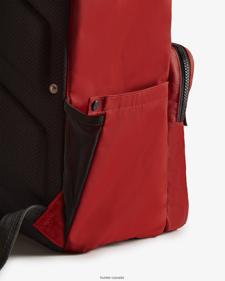 208Z2Z420 Hunter Outlet - Hunter Men Nylon Pioneer Top Clip Backpack Military Red