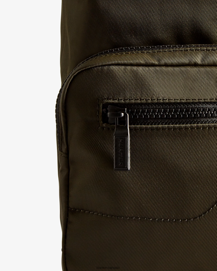 208Z2Z424 Hunter Outlet - Hunter Men Mini Nylon Pioneer Top Clip Backpack Dark Olive
